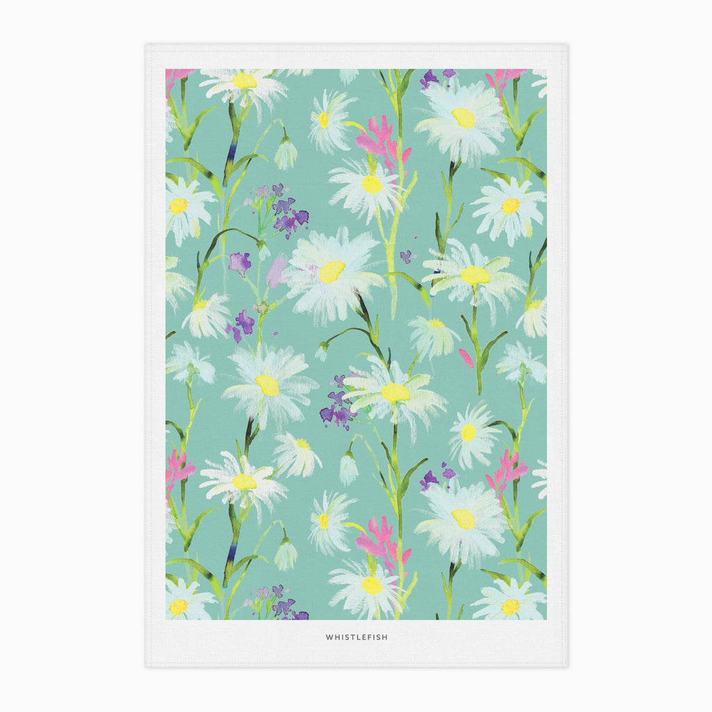Tea Towel-DA25TT - Messy Daisy Tea Towel-Whistlefish