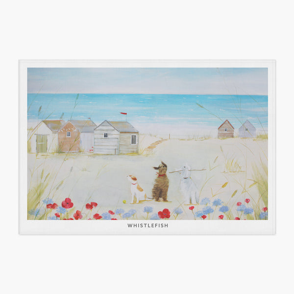 Tea Towel-HC12TT - Hannah Cole Fun In The Dunes Tea Towel-Hannah Cole
