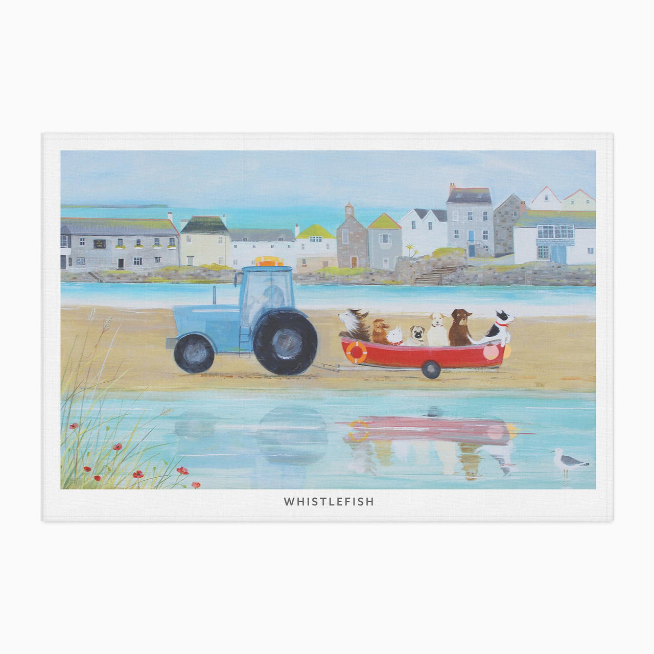 Tea Towel-HC13TT - Hannah Cole Beach Trip Tea Towel-Hannah Cole