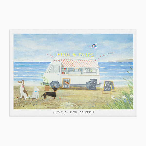 Tea Towel-HC17TT - First In Line Tea Towel-Hannah Cole