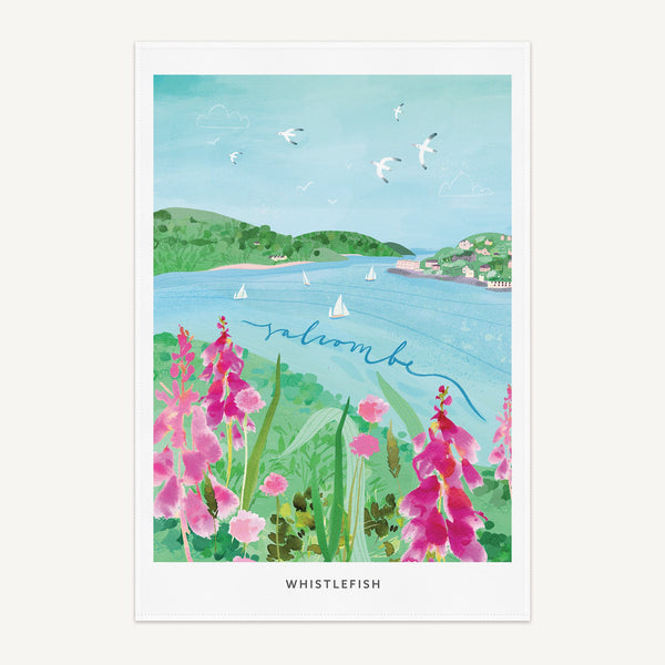 Tea Towel - WTT214 - Salcombe Travel Tea Towel - Salcombe Travel Tea Towel