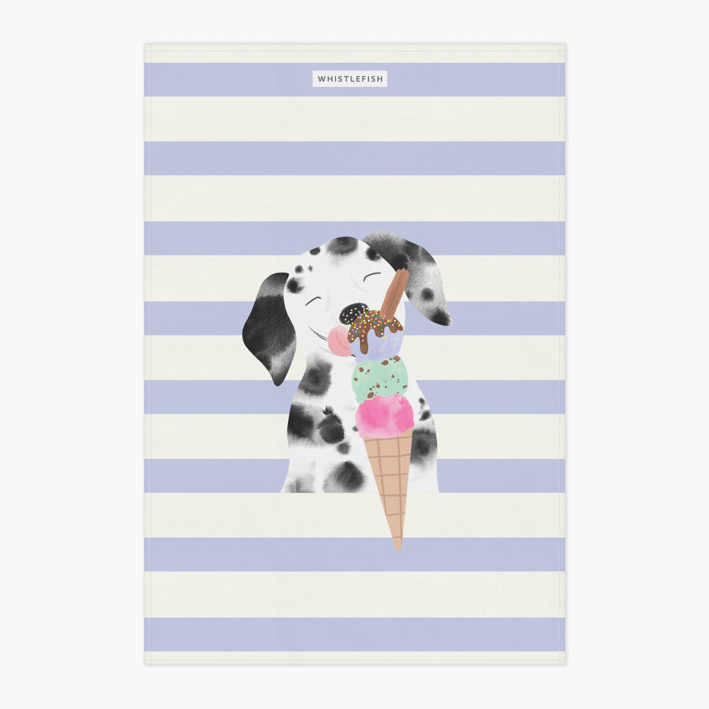 Tea Towel-WTT285 - Scoops & Smiles Tea Towel-Whistlefish