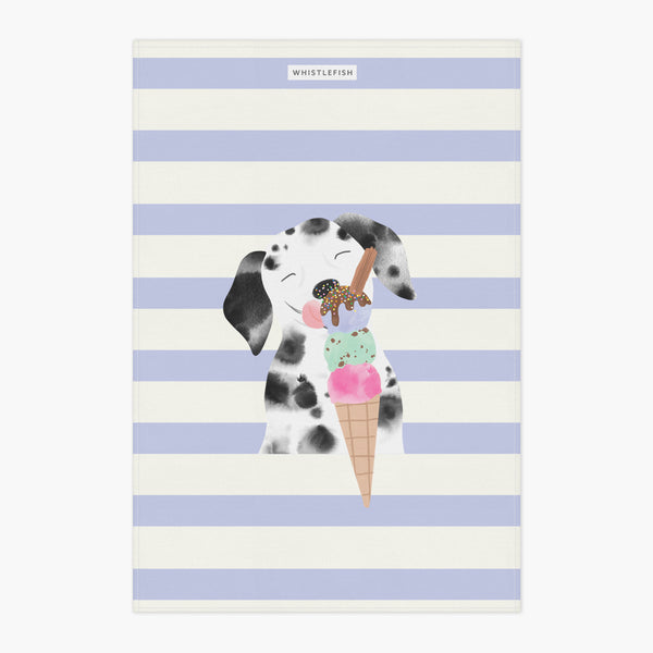 Tea Towel-WTT285 - Scoops & Smiles Tea Towel-Whistlefish