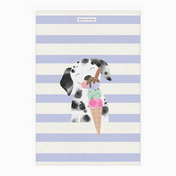 Tea Towel-WTT285 - Scoops & Smiles Tea Towel-Whistlefish