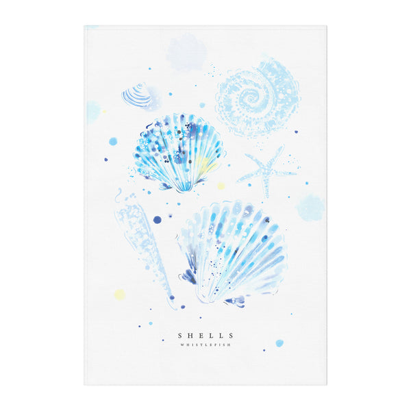 Tea Towel-WTT333 - Sea Shells Tea Towel-Whistlefish