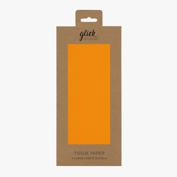 Tissue Paper-TP45 - Plain Neon Orange Tissue Paper-Glick