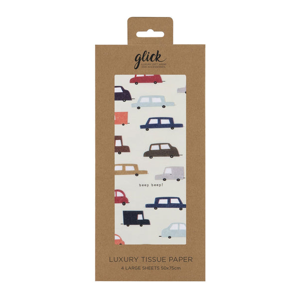 Tissue Paper - TPC31 - Quirky Cars Luxury Tissue Paper - Quirky Cars Luxury Tissue Paper - Whistlefish