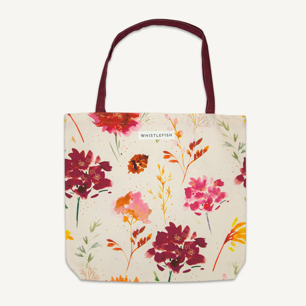 Tote Bag-AFC01TB - Autumn Flowers Tote Bag-Whistlefish