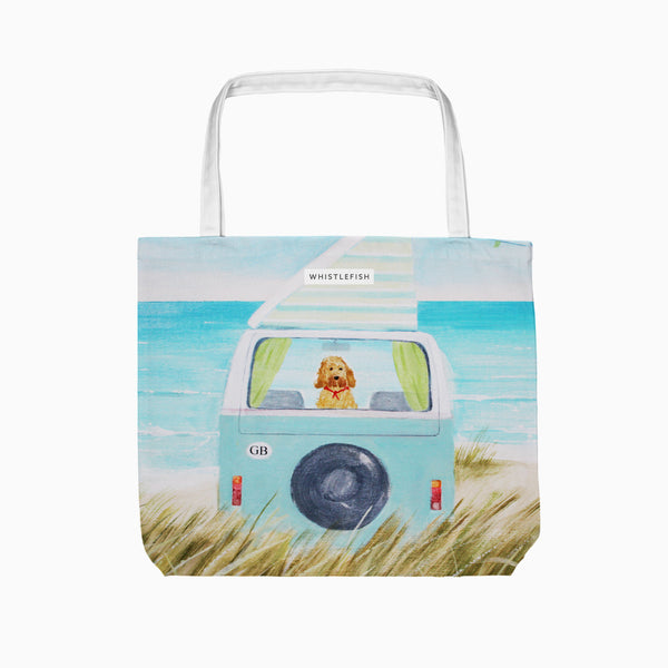 Tote Bag-HC11TB - Hannah Cole Camping On The Dunes Tote Bag-Hannah Cole