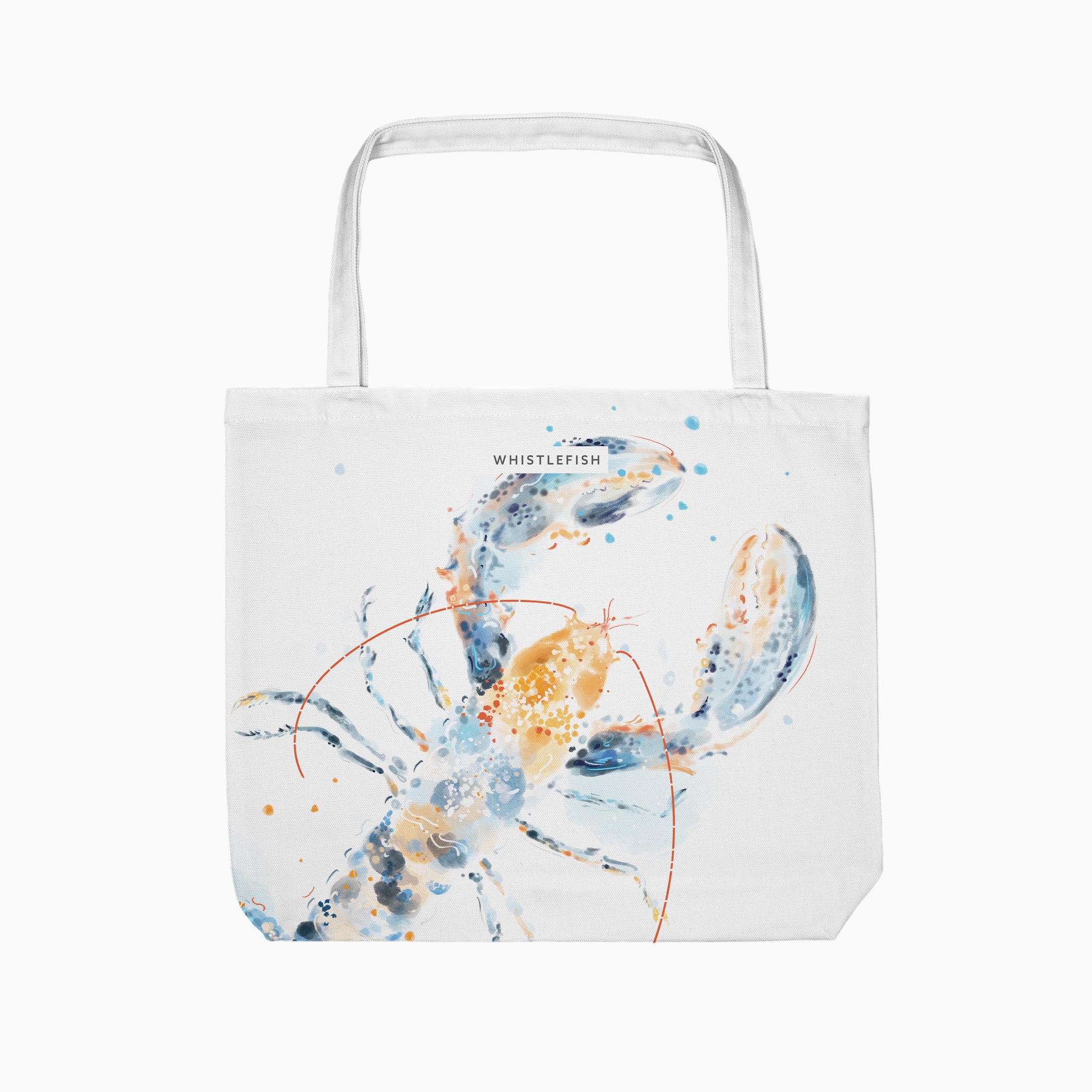 Tote Bag-WTB100 - Lobster Tote Bag-Whistlefish