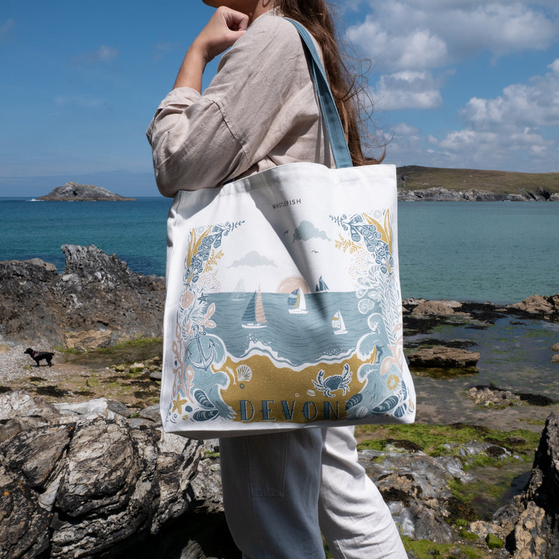 Tote Bag - WTB40 - Devon Beach Tote Bag - Devon Beach Tote Bag - Whistlefish