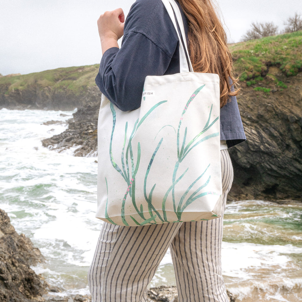 Tote Bag-WTB67 - Seagrass Tote Bag-Whistlefish
