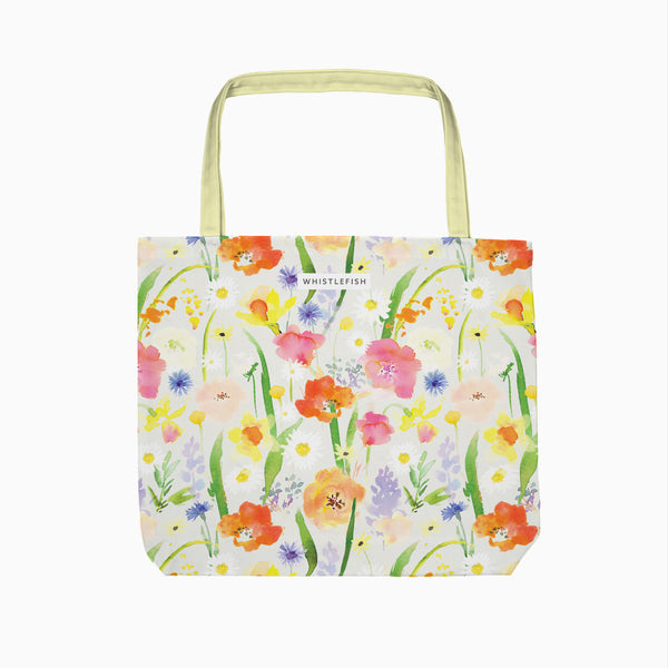 Tote Bag-WTB85 - Meadow Morning Tote Bag-Whistlefish