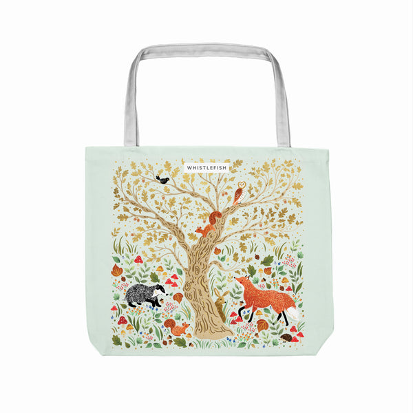 Beach Bag-WTB92 - Autumn Animals Tote Bag-Whistlefish