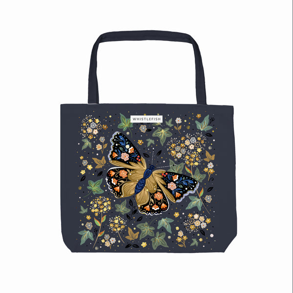 Beach Bag-WTB93 - Butterfly & Ivy Tote Bag-Whistlefish