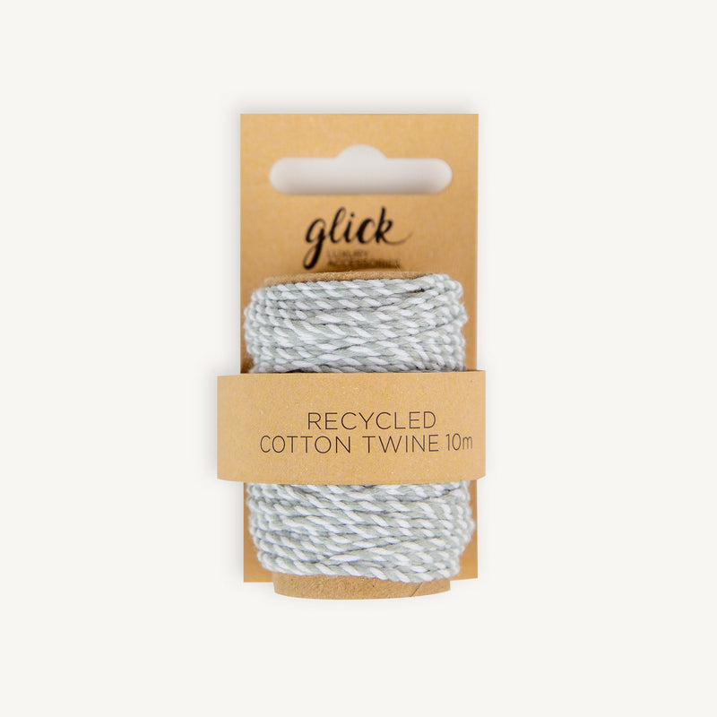 Twine - CT05 - 10m Recycled Cotton Silver Twine - 
