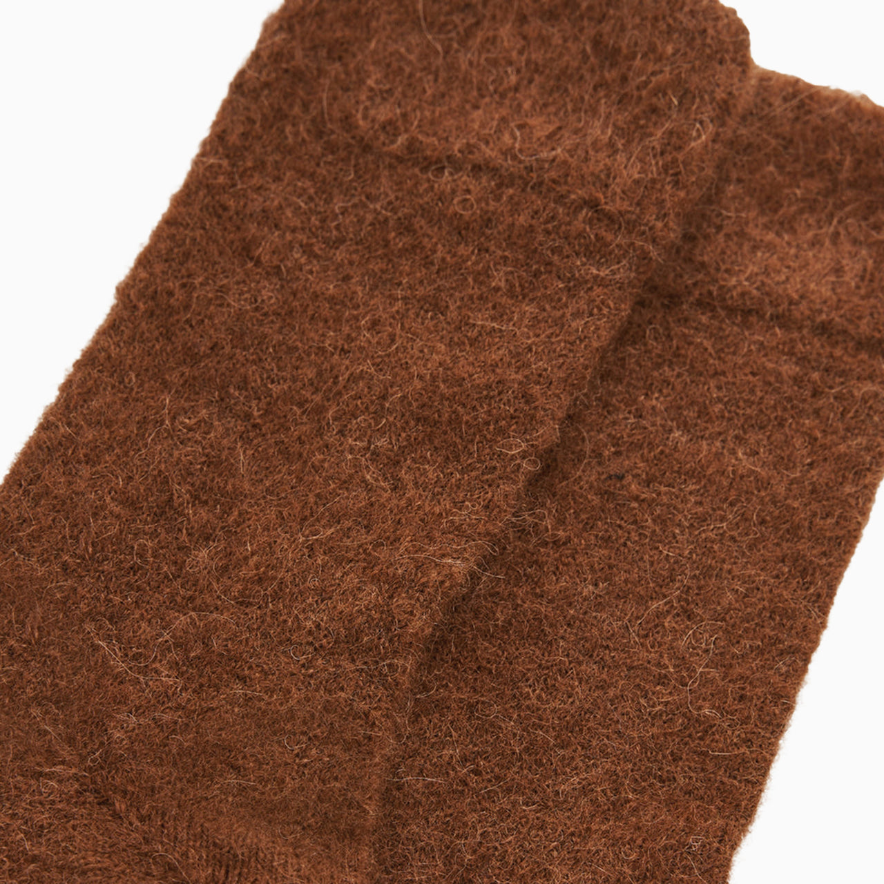 Socks-USALEVBRNS - Chestnut Brown Ultra Soft Alpaca Sock-Pairs Socks