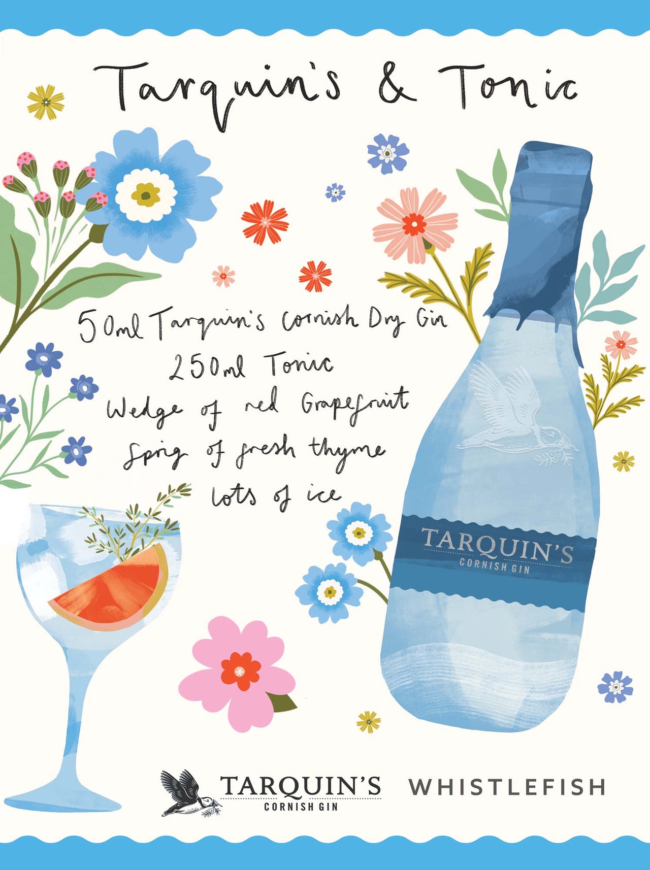 WF1338F - Tarquins & Tonic Framed Print