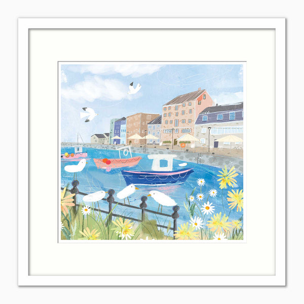 WF1389F - Barbican in Summer Framed Print