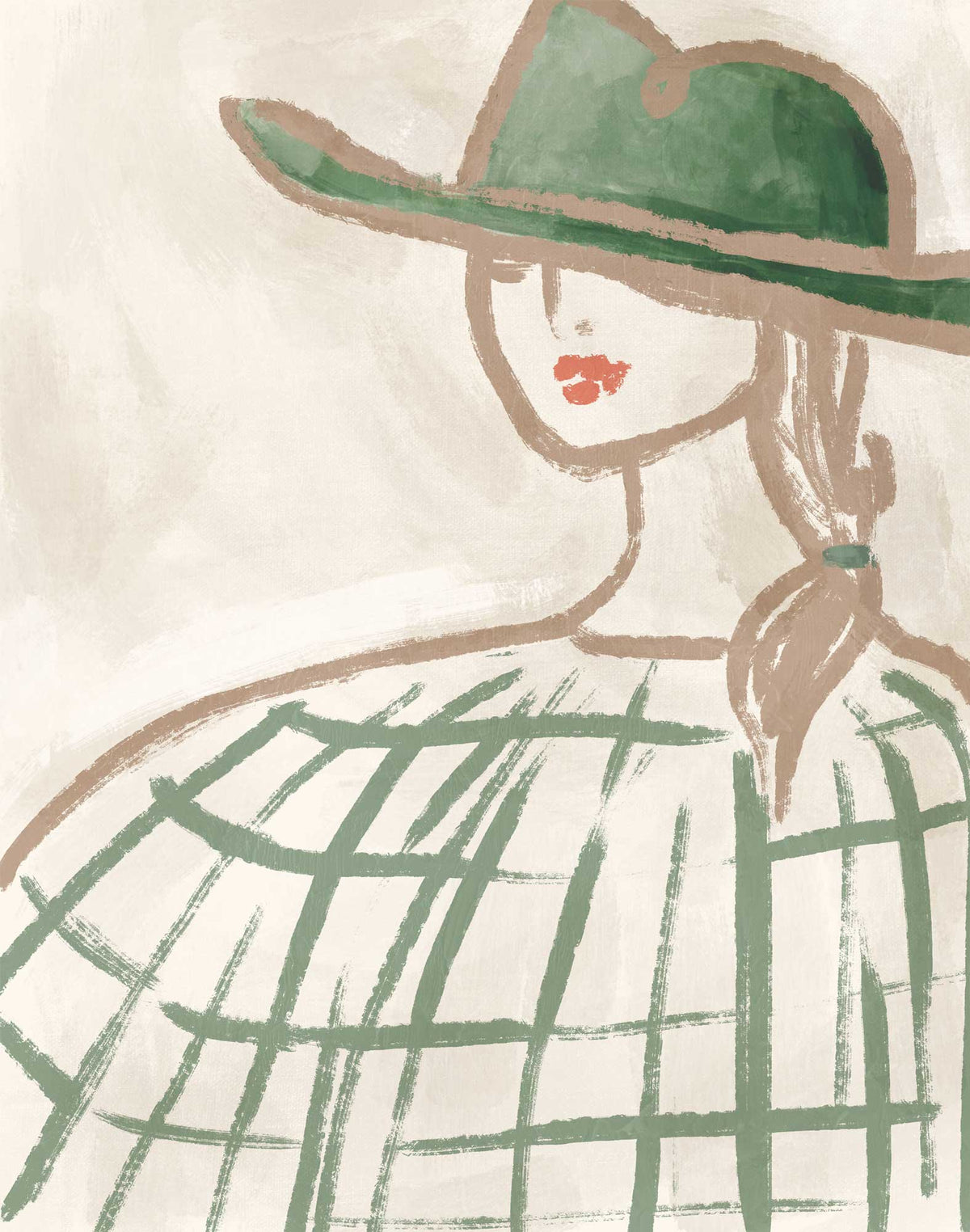 WF1390P - Under the Brim Art Print