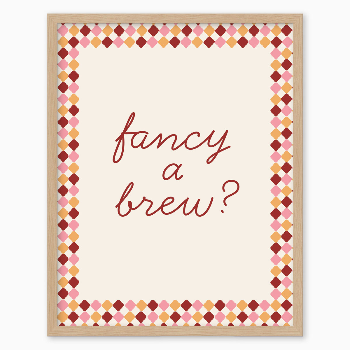 WF1395F - Fancy a Brew? Framed Print