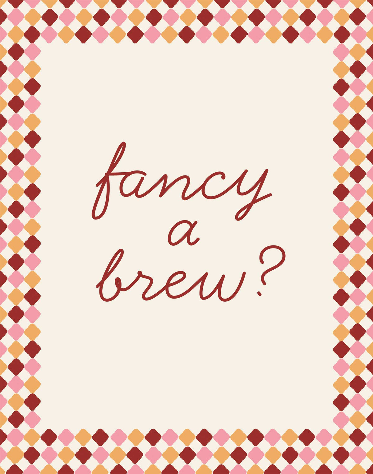 WF1395F - Fancy a Brew? Framed Print