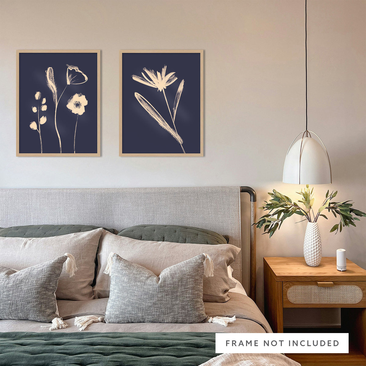 WF1397P - Midnight Blooms I Art Print
