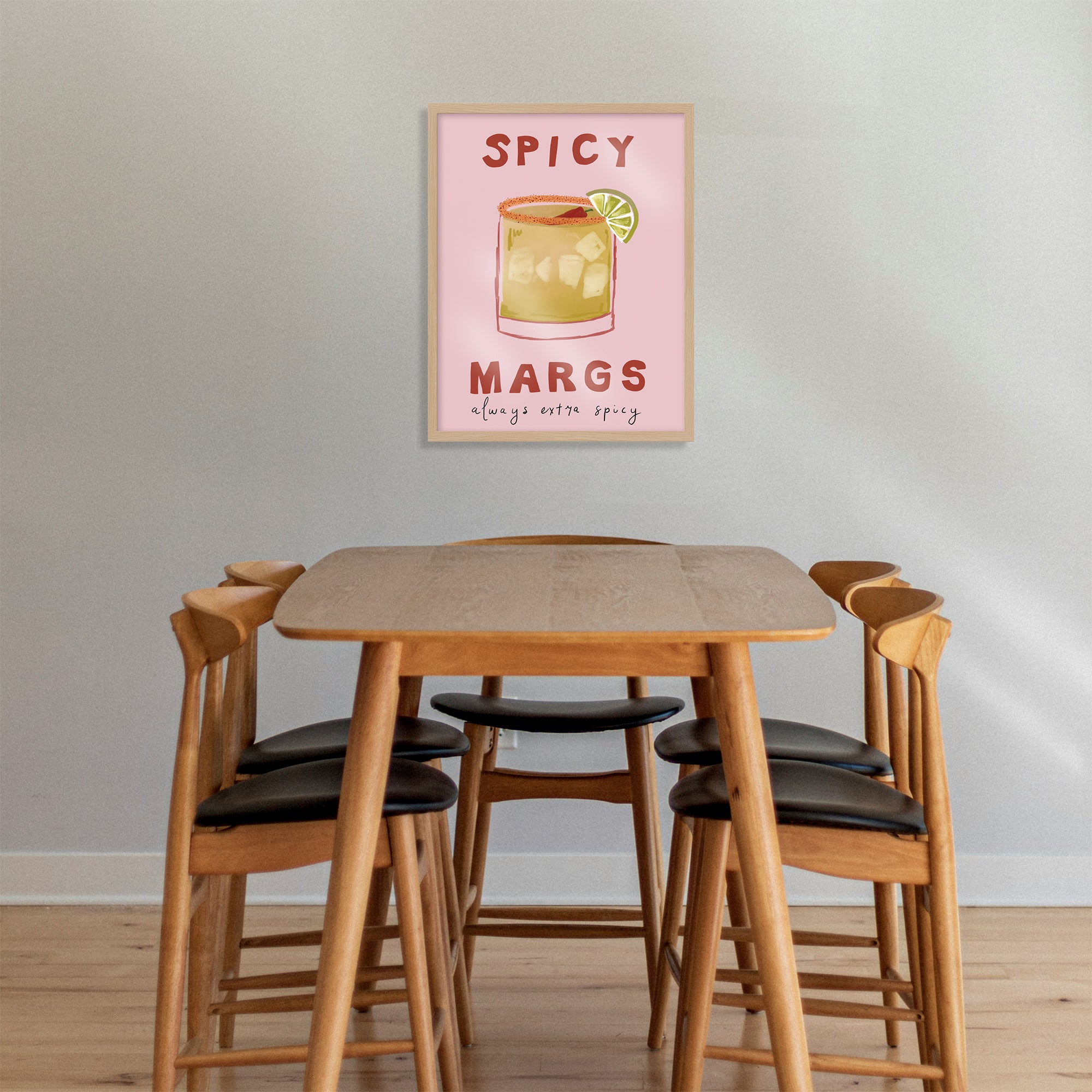 WF1402F - Pink Margs Framed Print