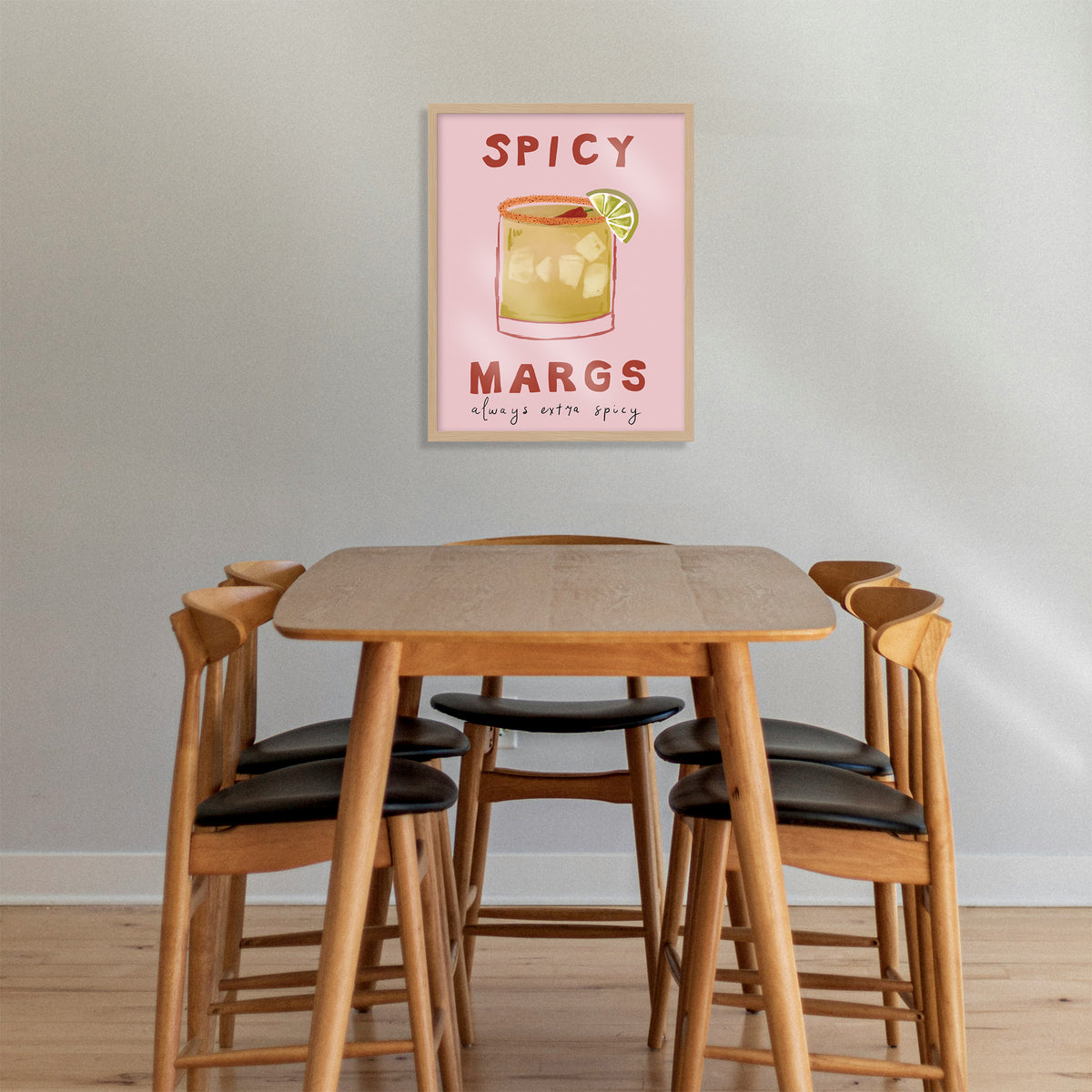 WF1402F - Pink Margs Framed Print