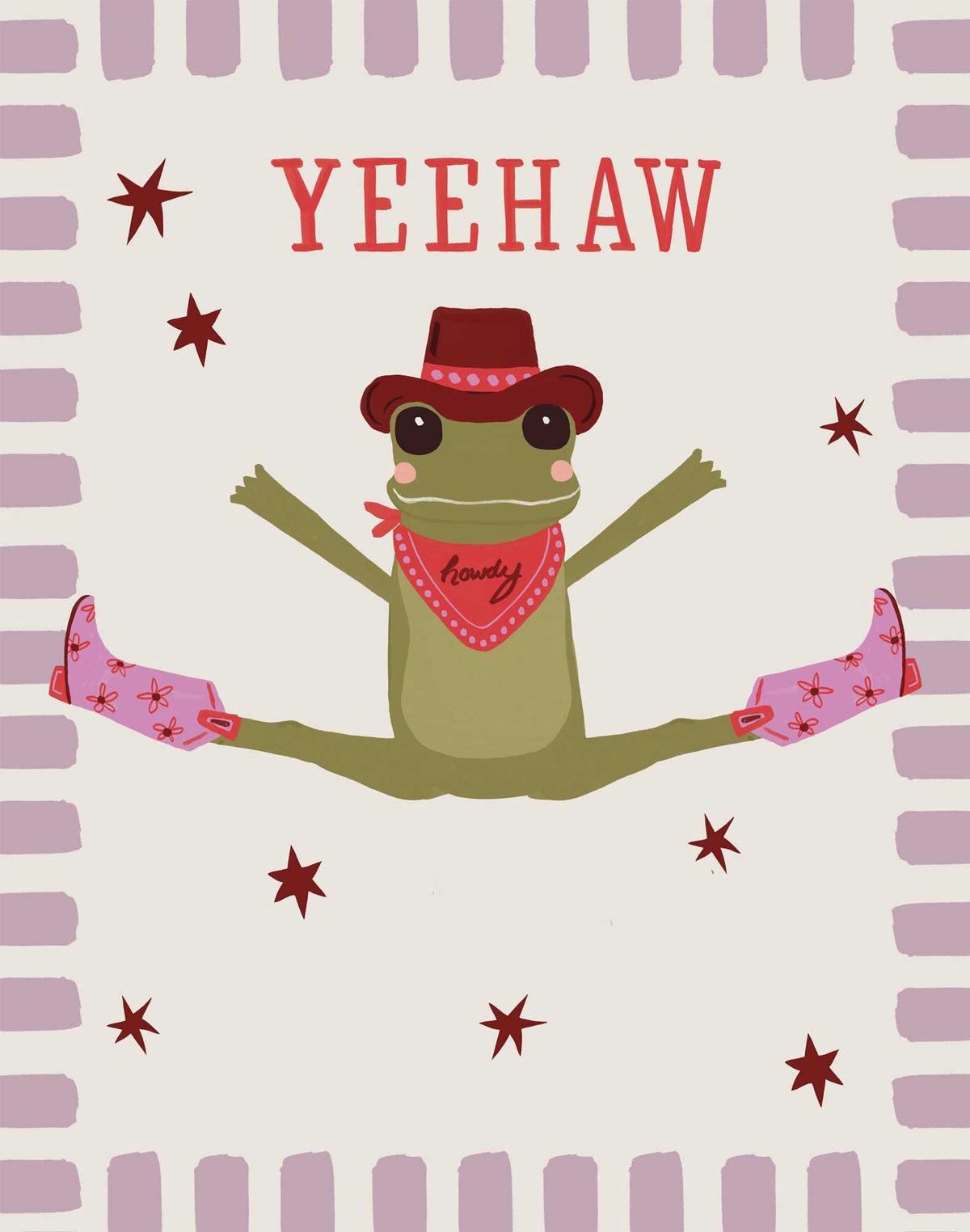 WF1403F - Leaping Cowboy Framed Print