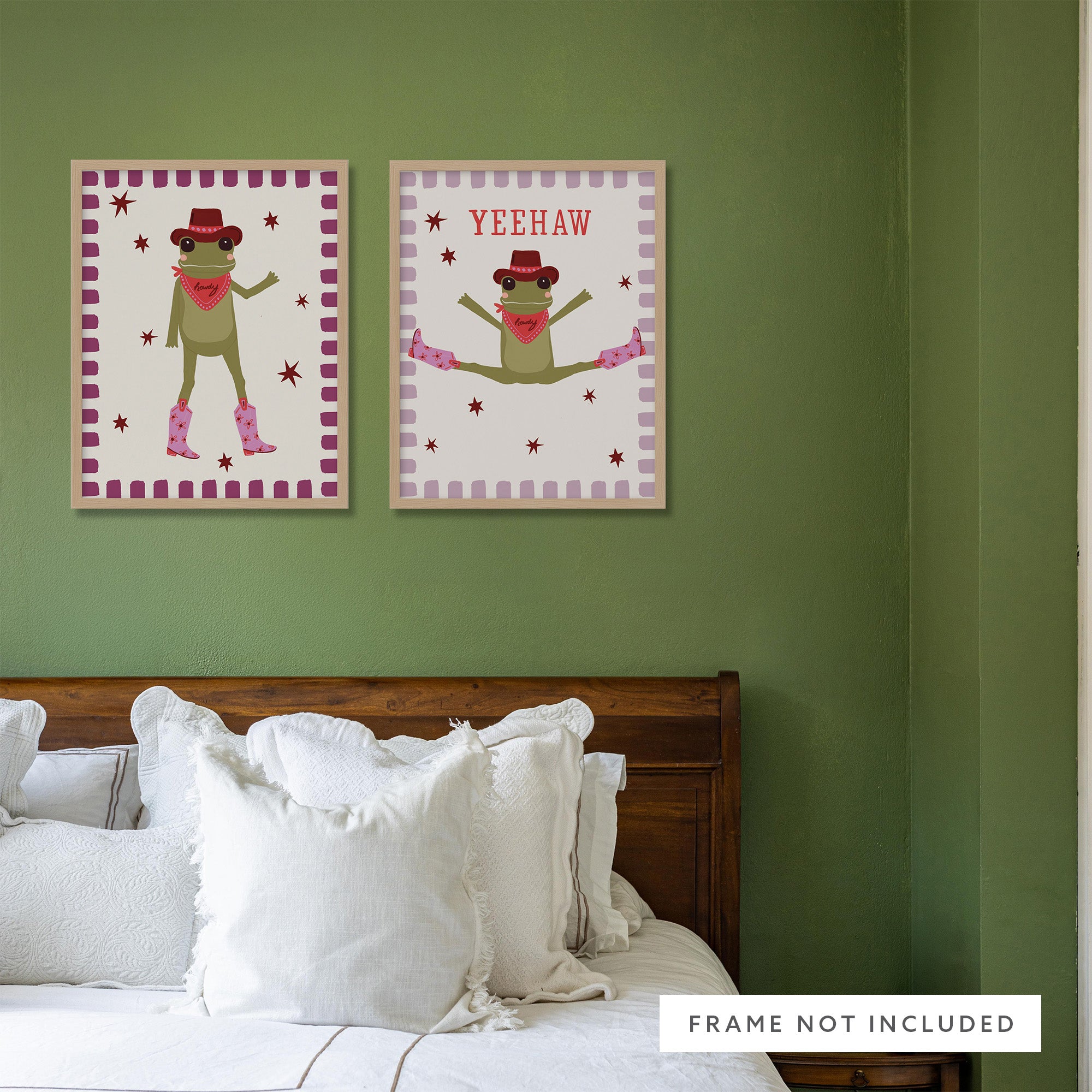 WF1403P - Leaping Cowboy Art Print