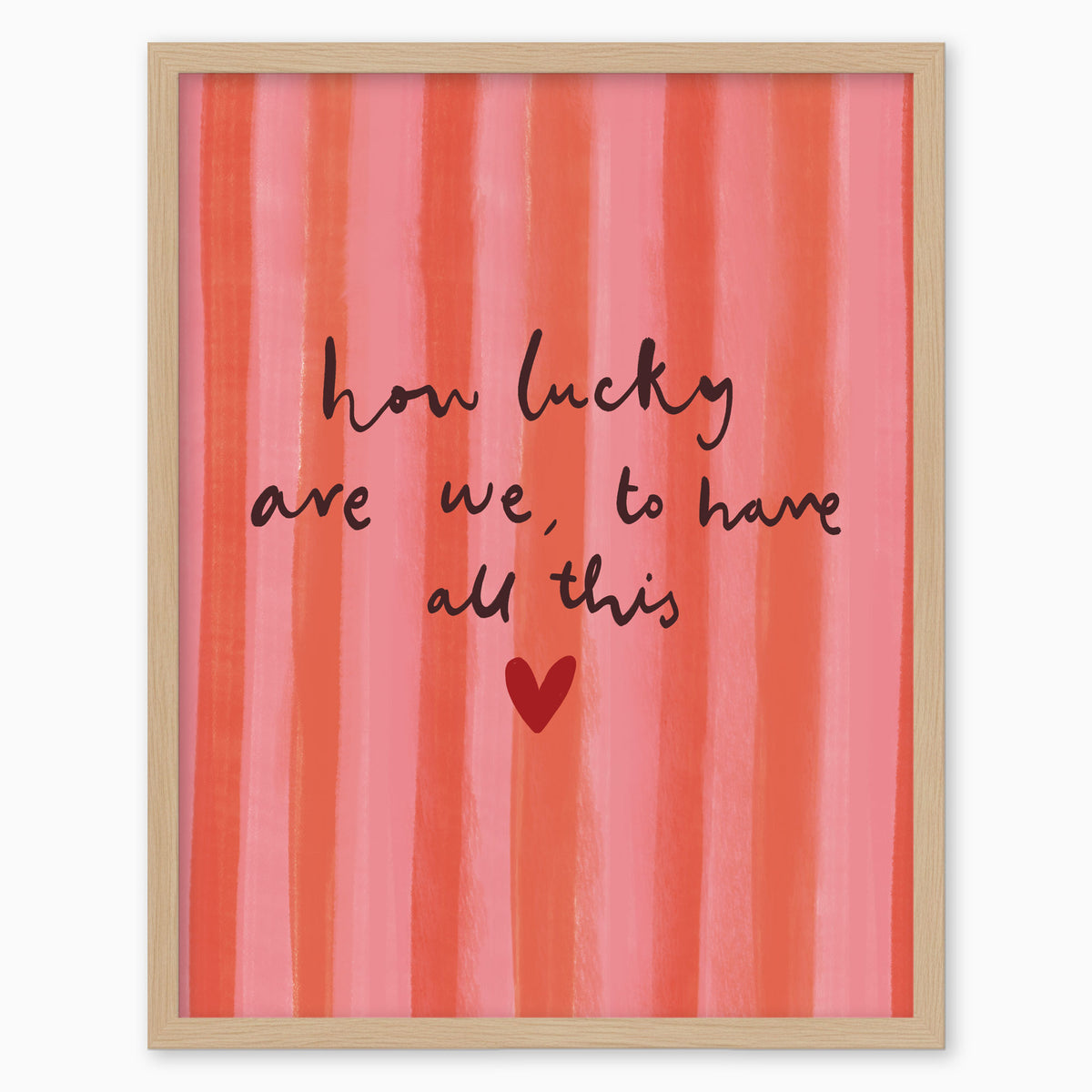WF1404F - Lucky Stripes Framed Print