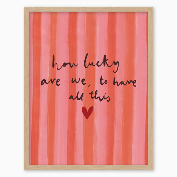 WF1404F - Lucky Stripes Framed Print