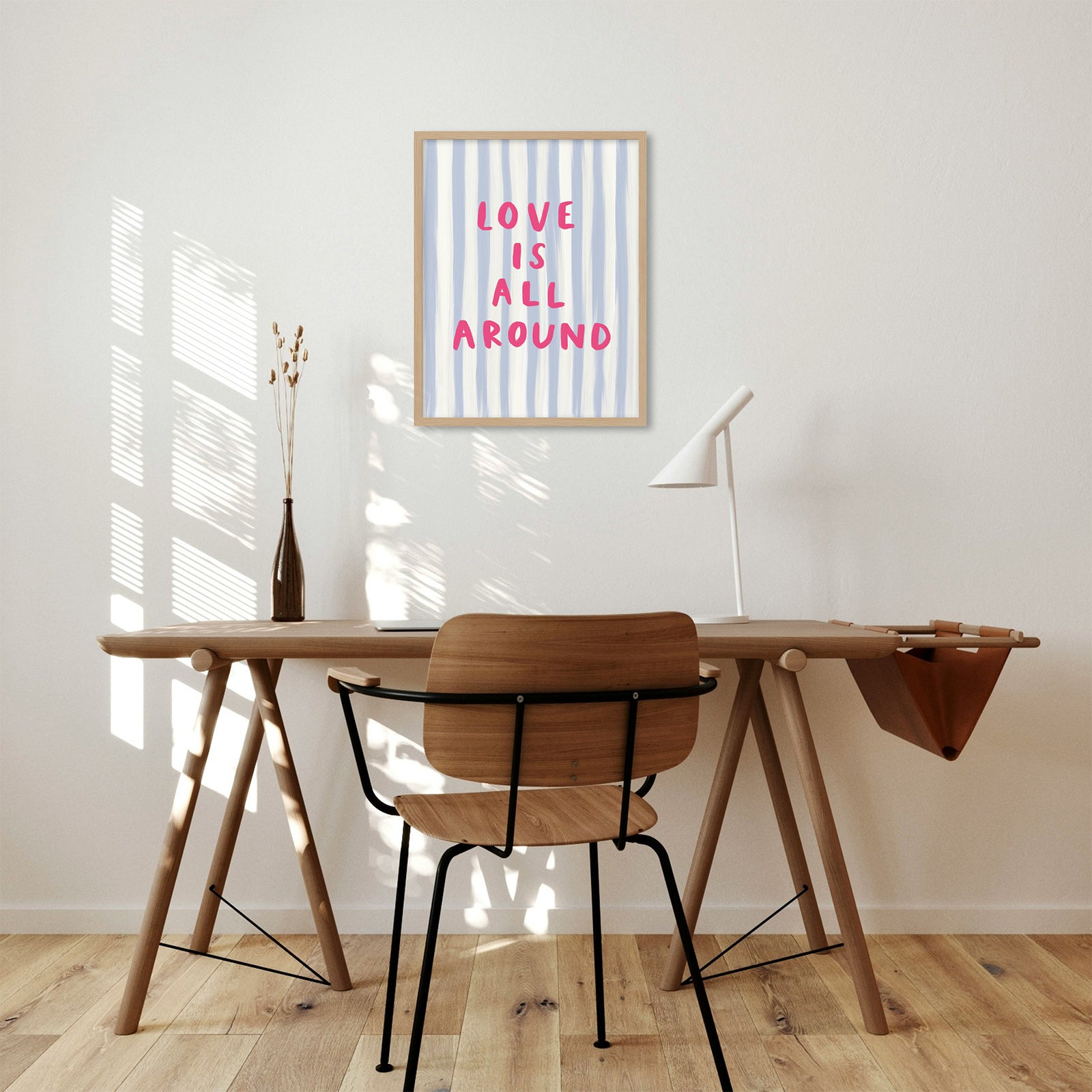 WF1406F - Love is All Around Framed Print