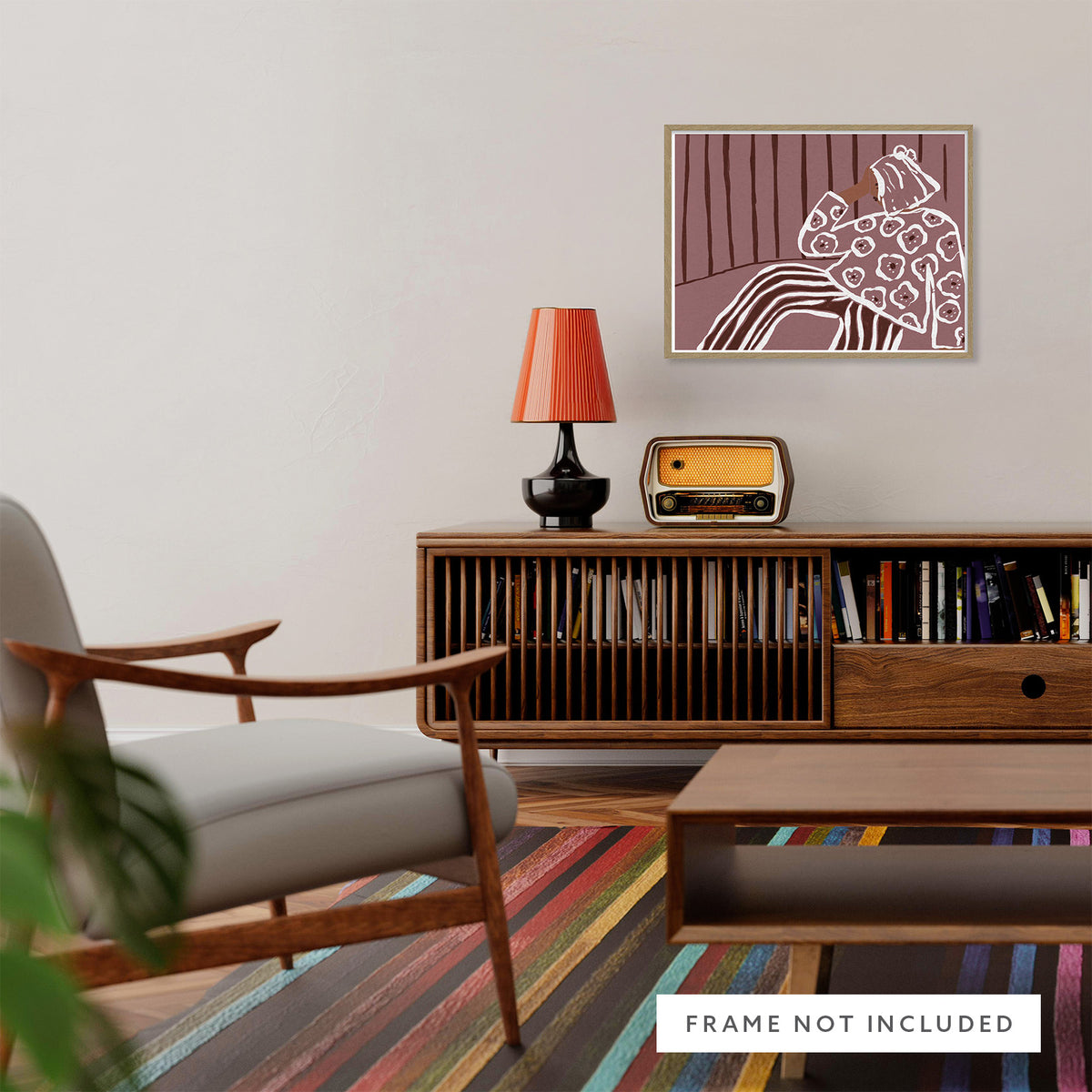 WF1409P - Cosy Lounging Art Print