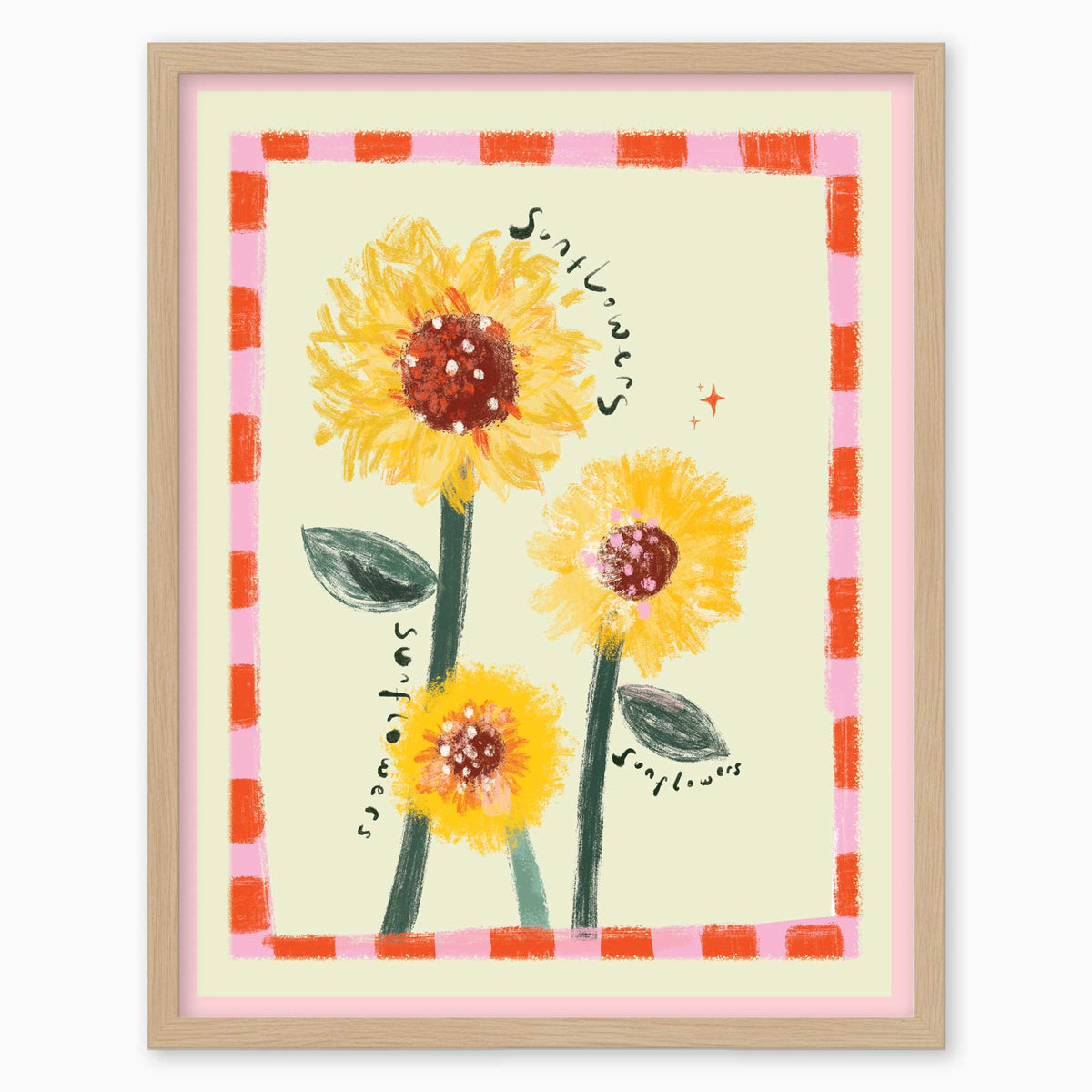 WF1412P - Sunflower Trio Art Print
