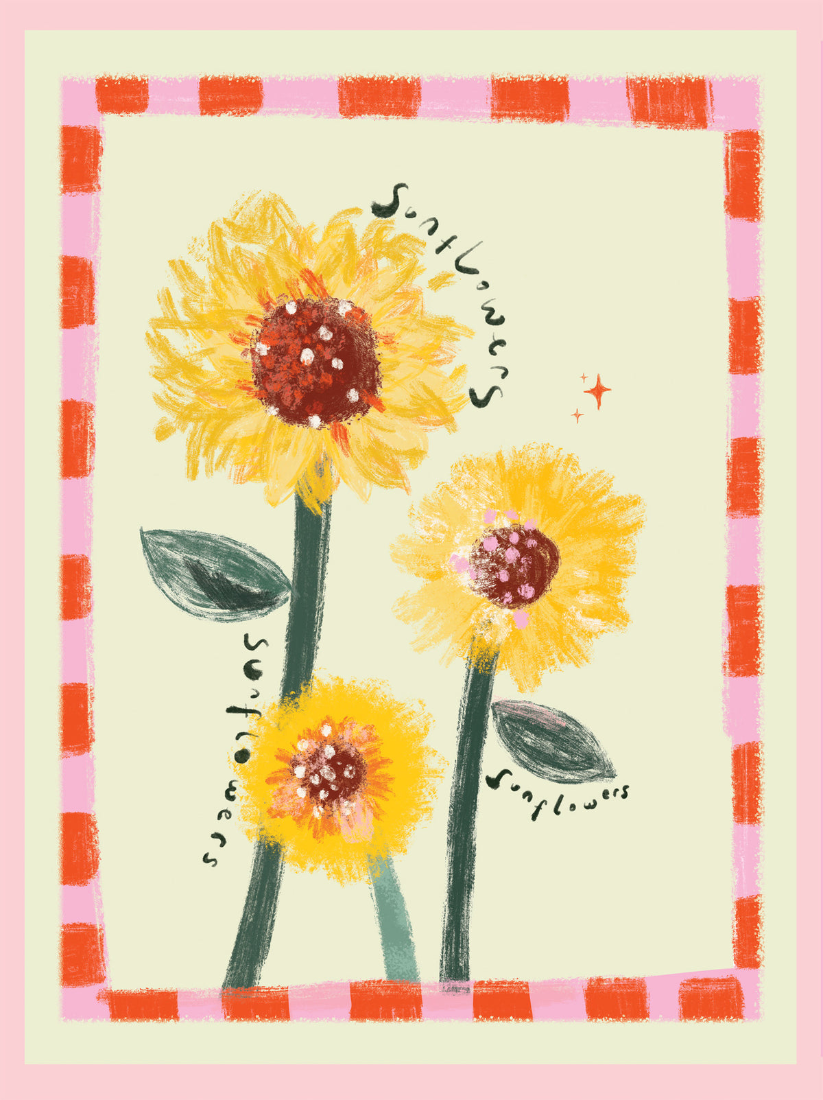 WF1412FL - Sunflower Trio Large Framed Print