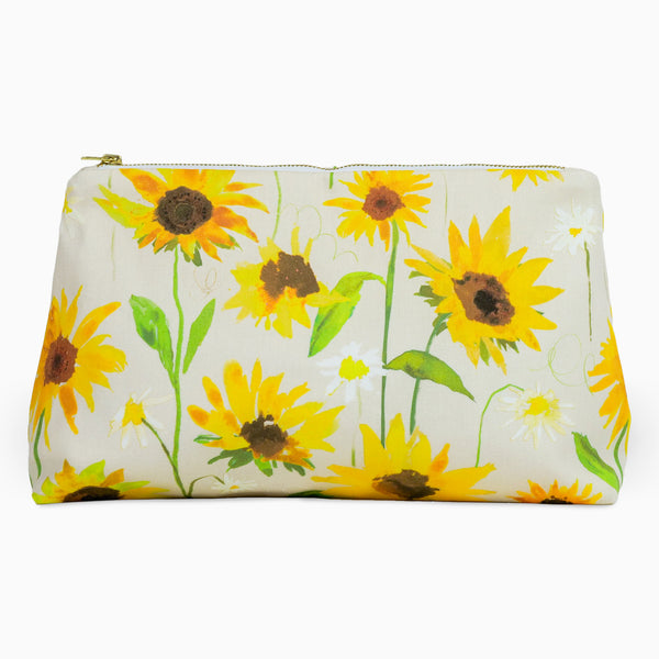 Large Wash Bag-WFWB05 - Sunflower Bloom Large Wash Bag-Whistlefish