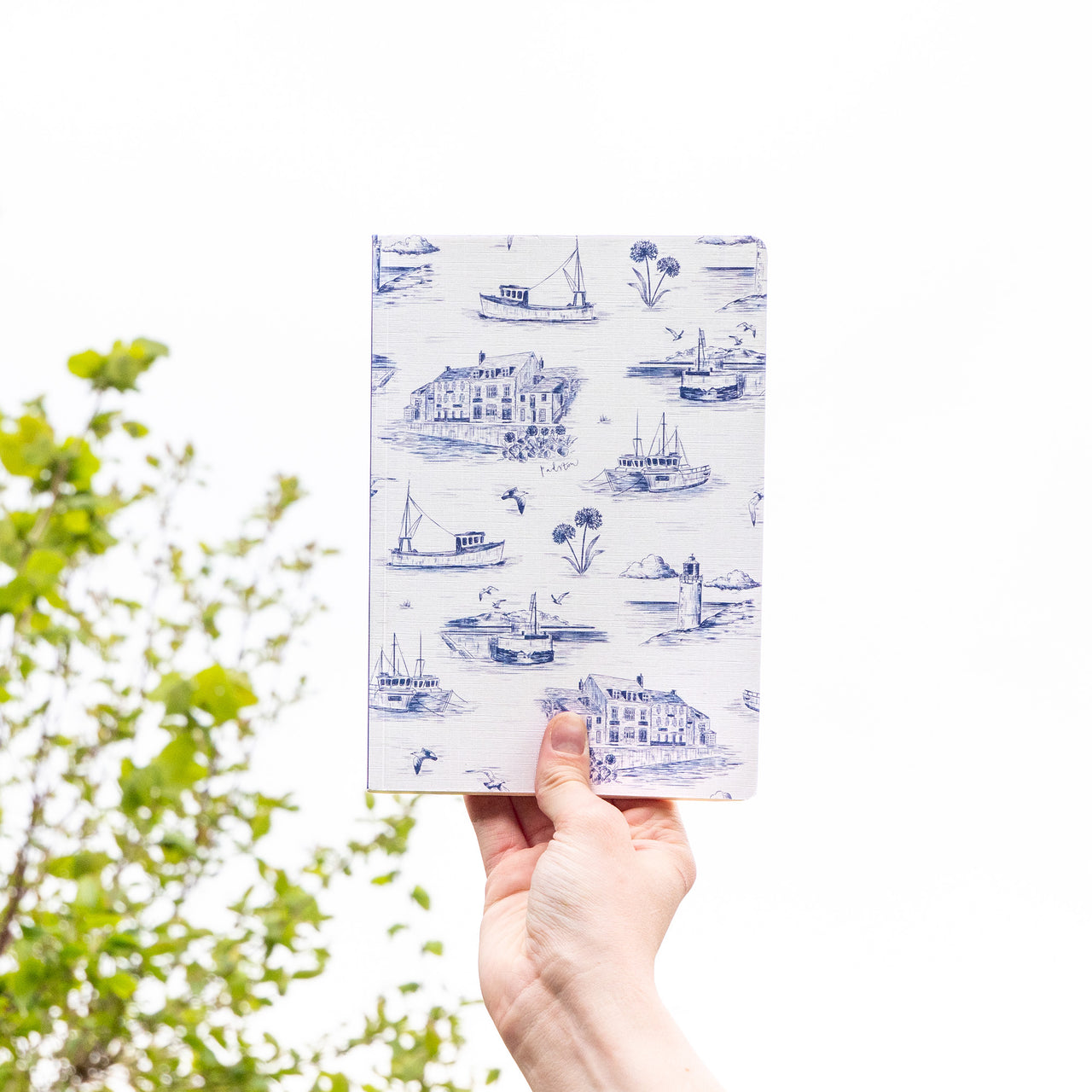 Notebook-WNB58 - Padstow Toile Notebook-Whistlefish