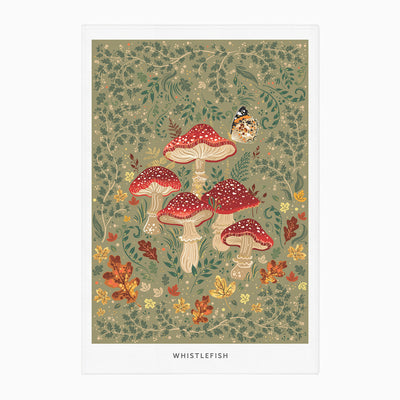 Wild Mushrooms Tea Towel - Whistlefish