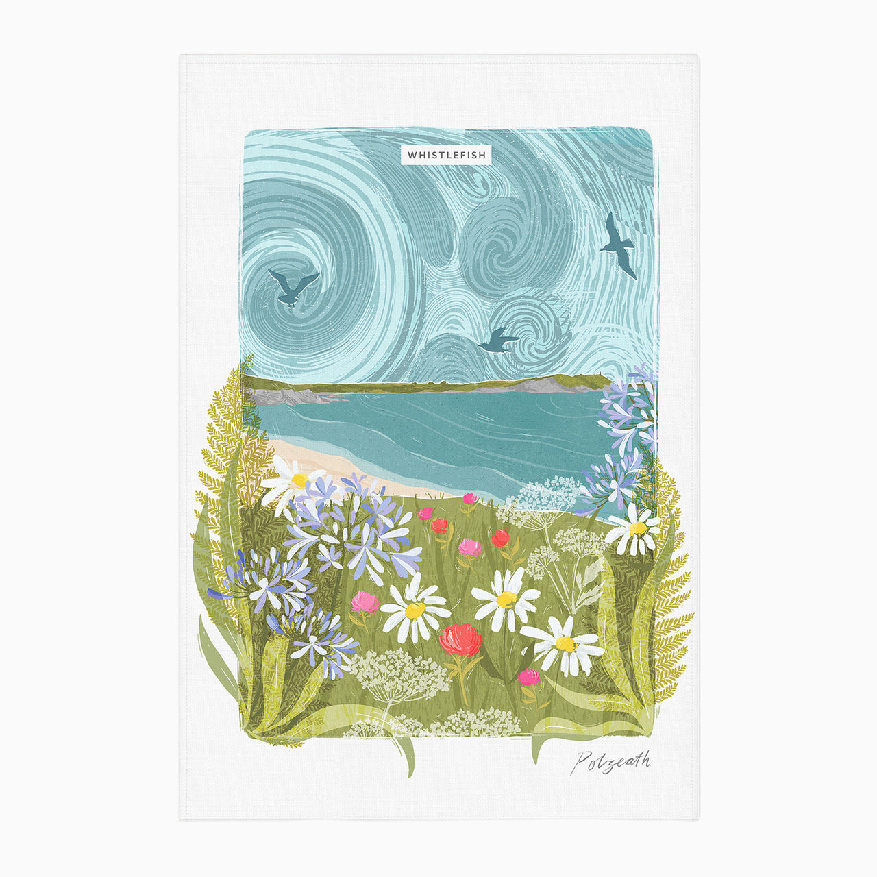WTT313 - Polzeath Tea Towel