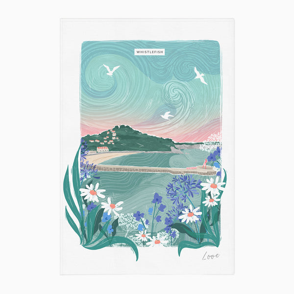 Looe Lino Tea Towel - Whistlefish