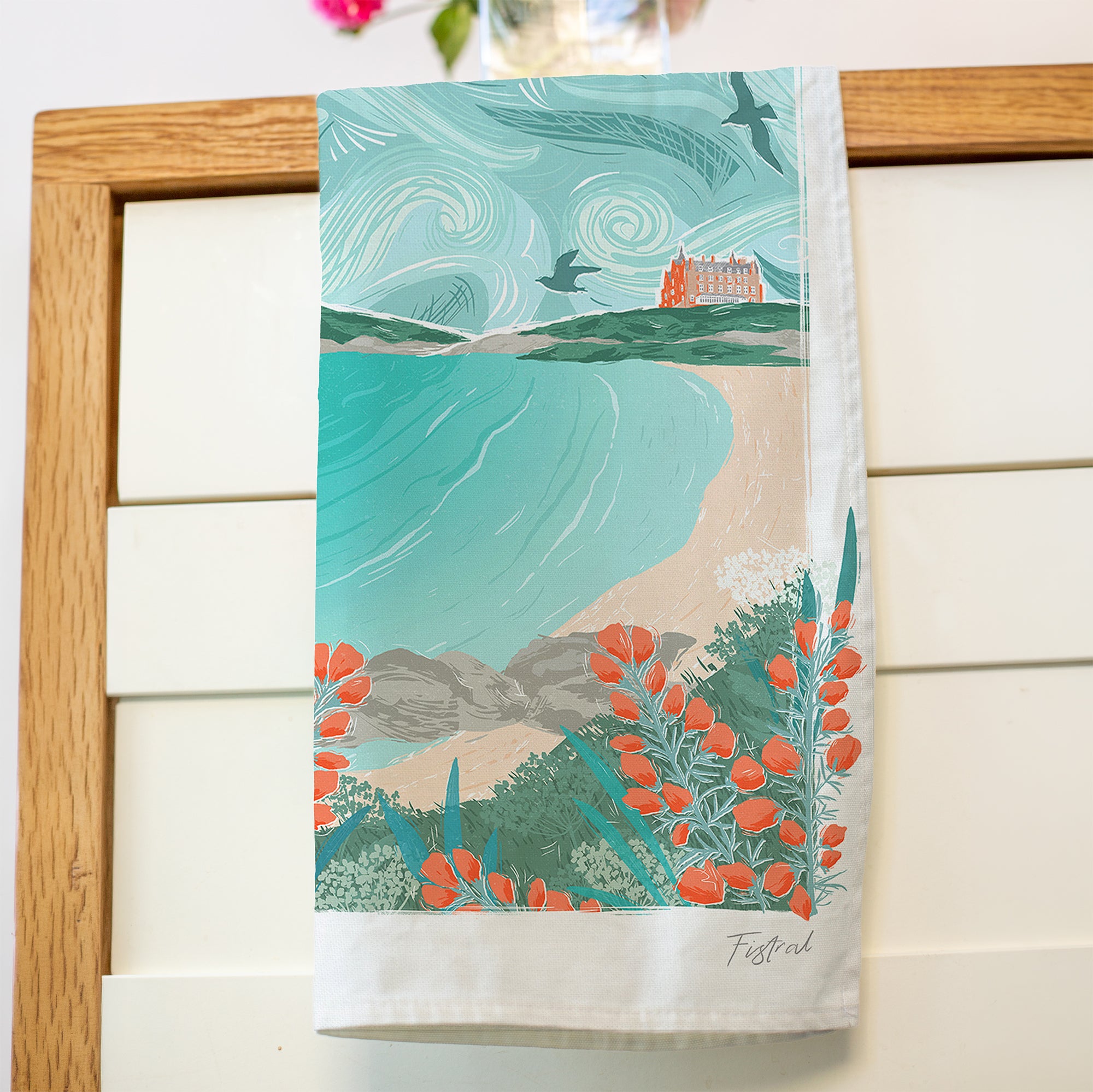 Fistral Lino Tea Towel - Whistlefish