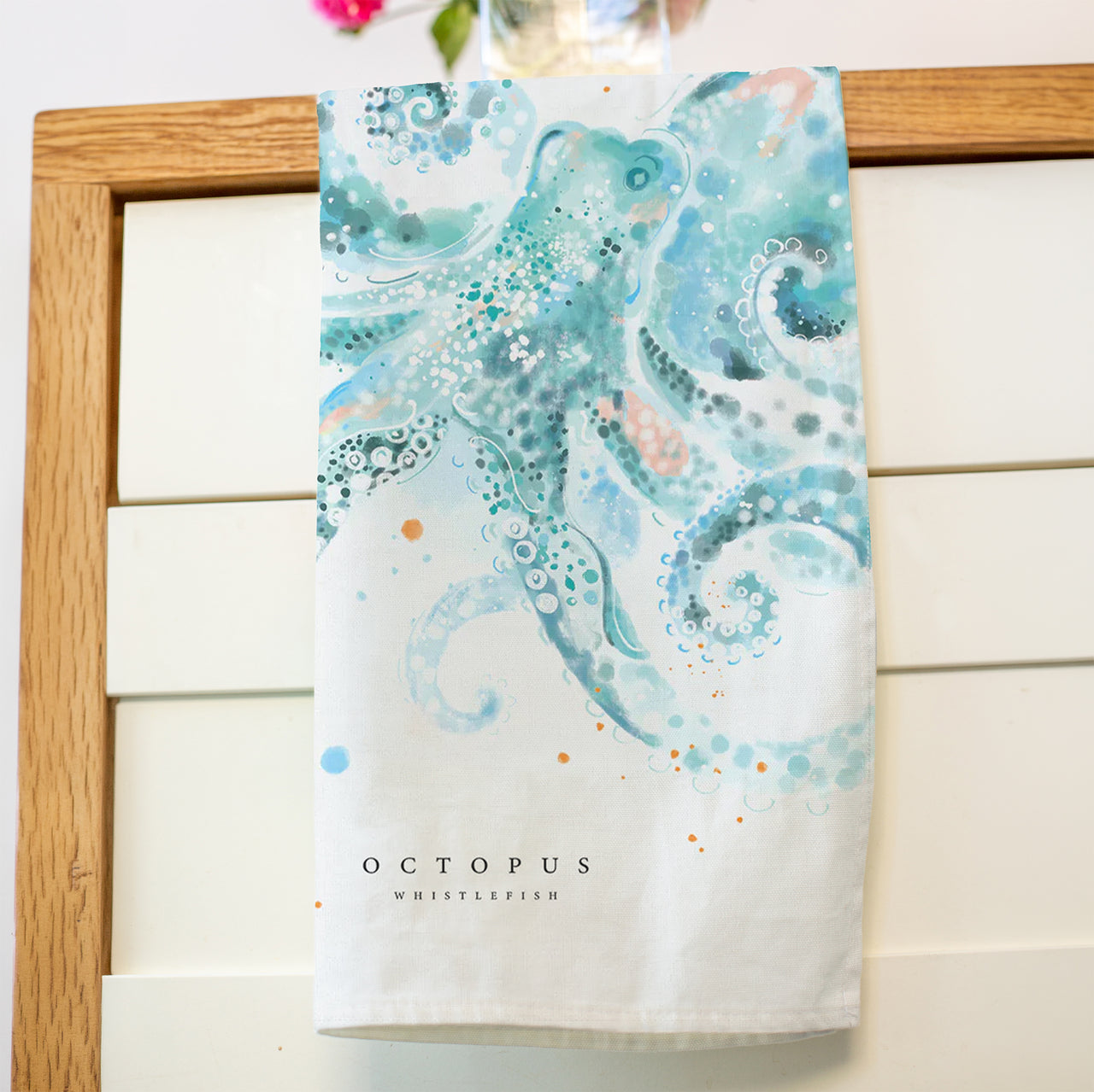 Tea Towel-WTT332 - Octopus Tea Towel-Whistlefish