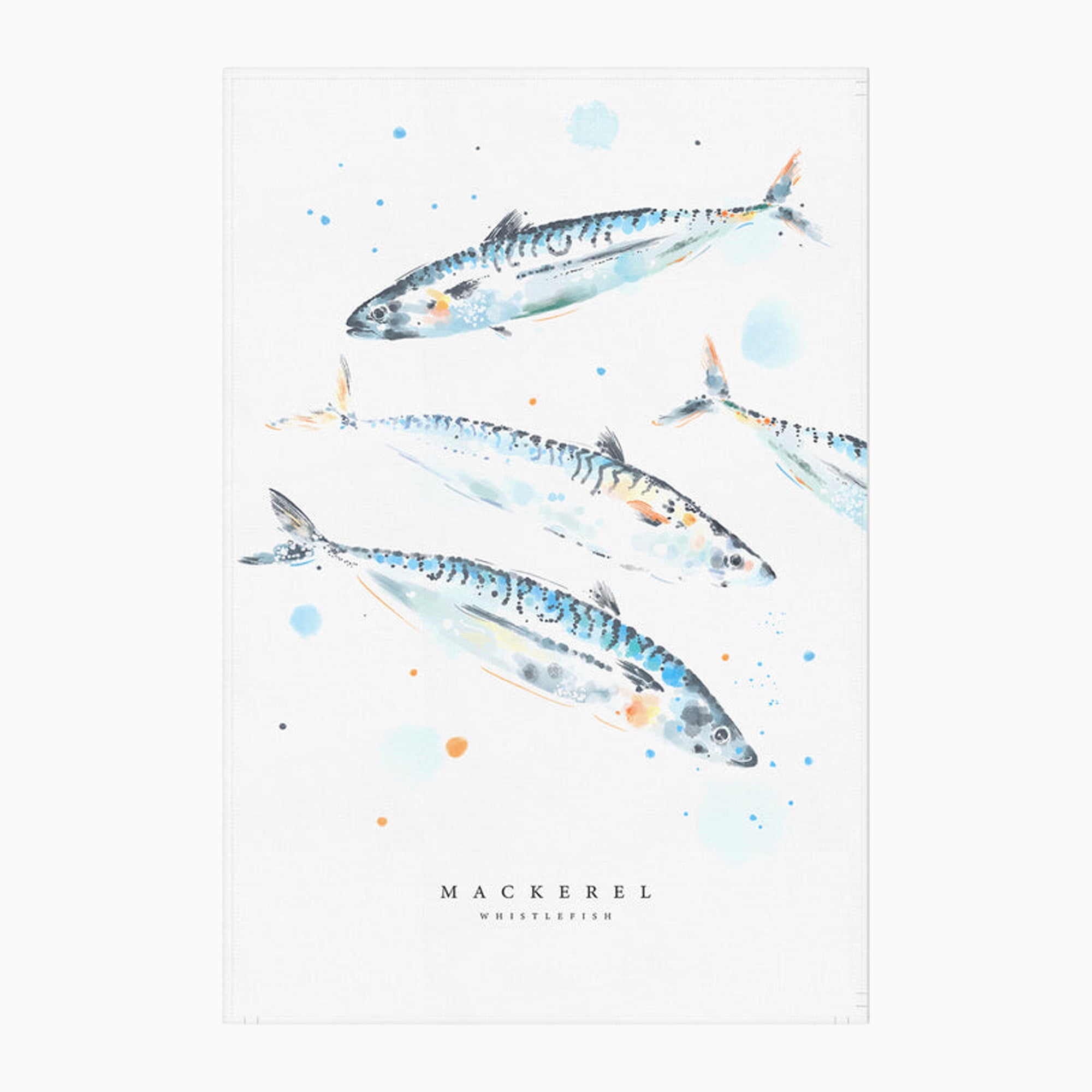 Tea Towel-WTT334 - Mackerel Tea Towel-Whistlefish