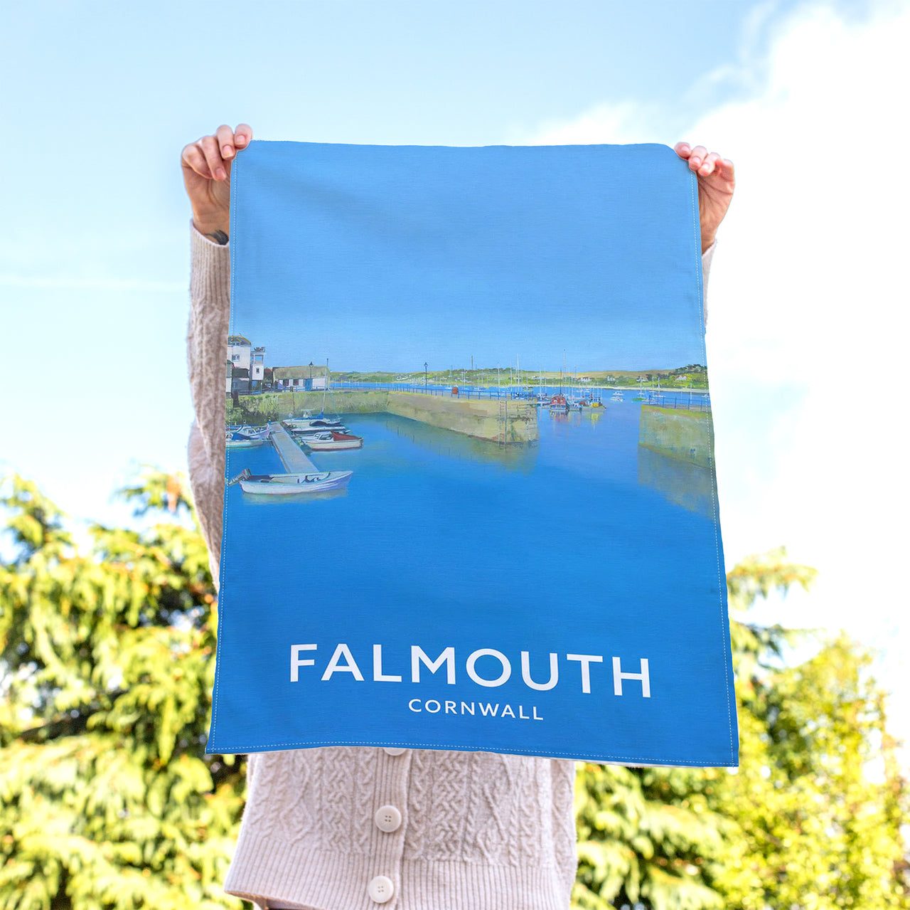 Tea Towel-WTT94 - Falmouth Tea Towel-Whistlefish