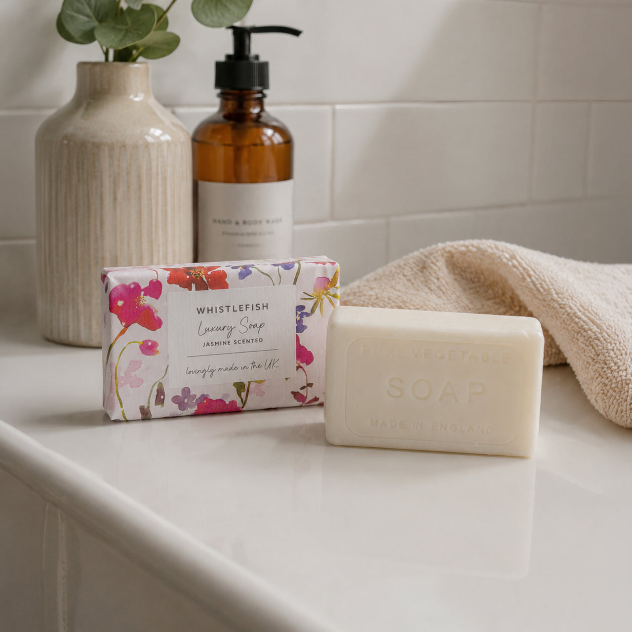Soap-WFSP11 - Wildflower Whispers Jasmine Soap-Whistlefish