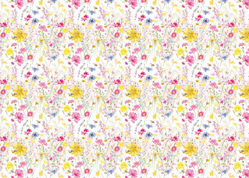 Wrapping Paper - GWP03 - Spring Bees Yellow Wrapping Paper - Spring Bees Yellow Wrapping Paper - Whistlefish