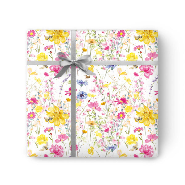 Wrapping Paper - GWP03 - Spring Bees Yellow Wrapping Paper - Spring Bees Yellow Wrapping Paper - Whistlefish