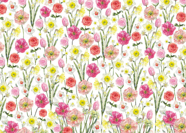 Wrapping Paper - GWP05 - Blooming Garden Wrapping Paper - Daffodils Wrapping Paper - Whistlefish